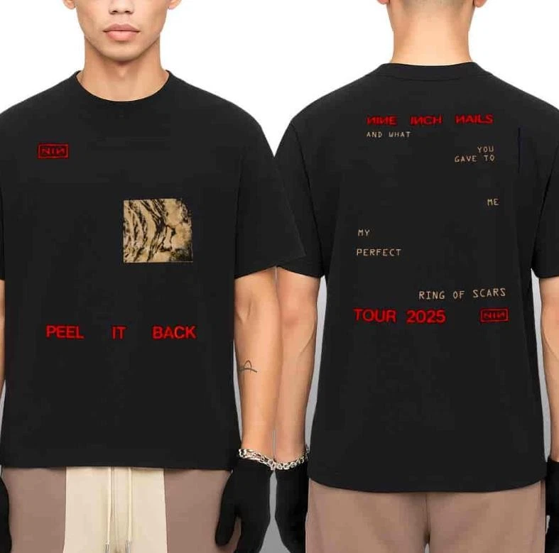 Nine Inch Nail Peel It Back Tour 2025 Ruiner Two Sided Unisex Shirt