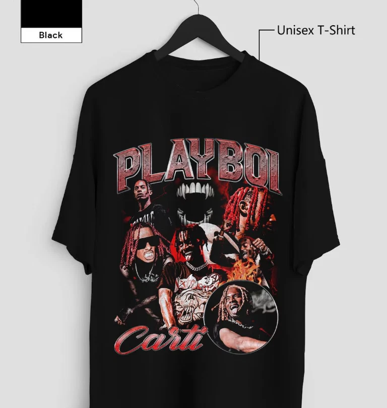 Playboi Carti Rap Hip Hop Music Merch Retro 90S Shirt