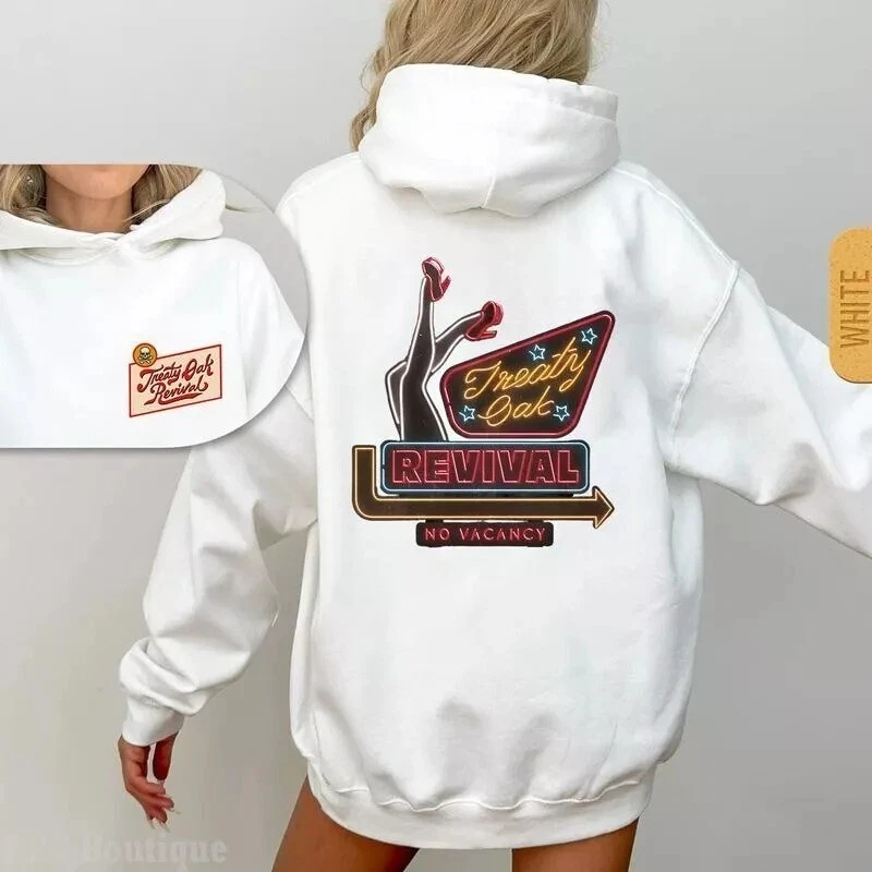 Treaty Oak Revival No Vancy Music Fans Hoodie White