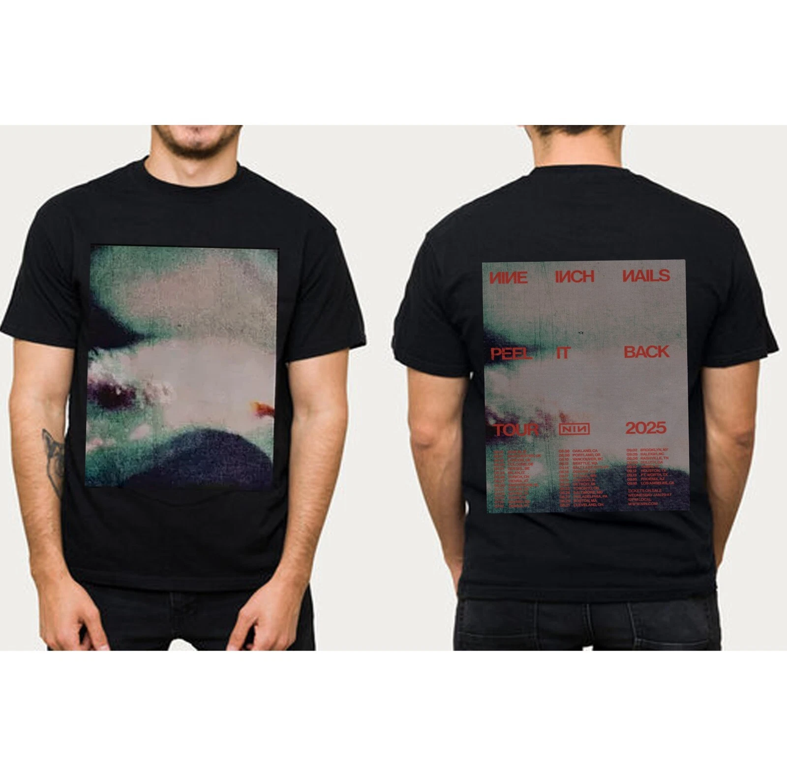 Nine Inch Nails Peel It Back Tour 2025 Shirt