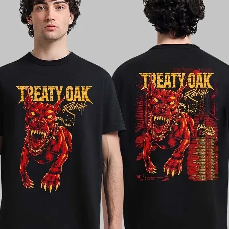 Treaty Oak Revival Bad State Of Mind Tour 2025 Schedule Tour Dates T-Shirt