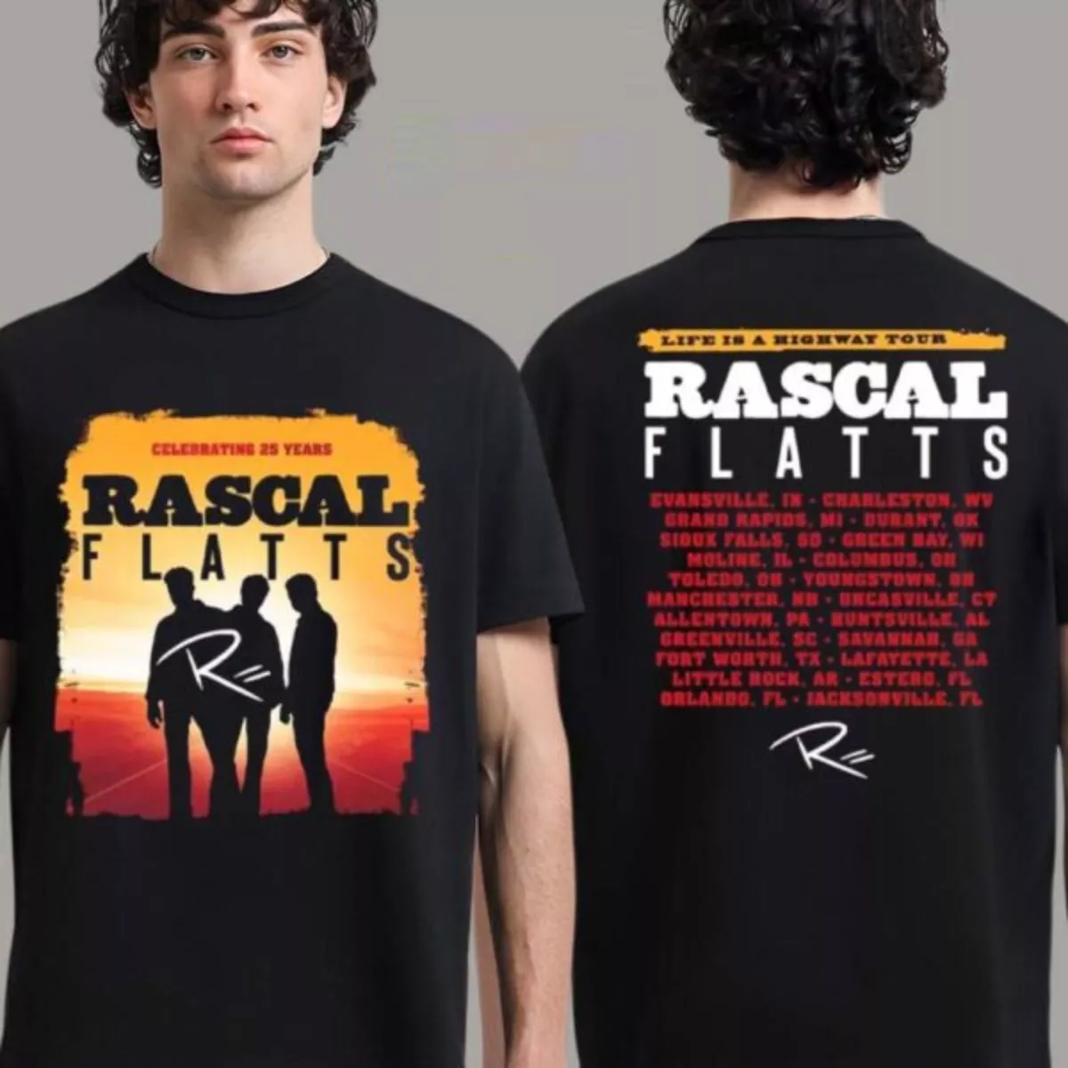 Rascal Flatts Life Is A Highway Tour 2025 Unisex T-Shirt