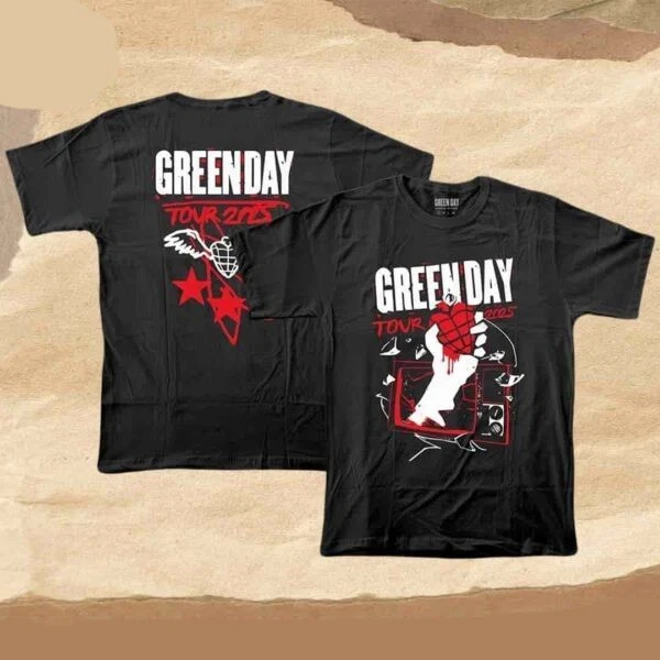 Green Day Tour 2025 Idiot 20Th Anniversary T-Shirt