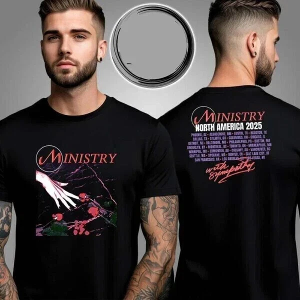Ministry North America 2025 Tour With Sympathy Two Sided Unisex T-Shirt