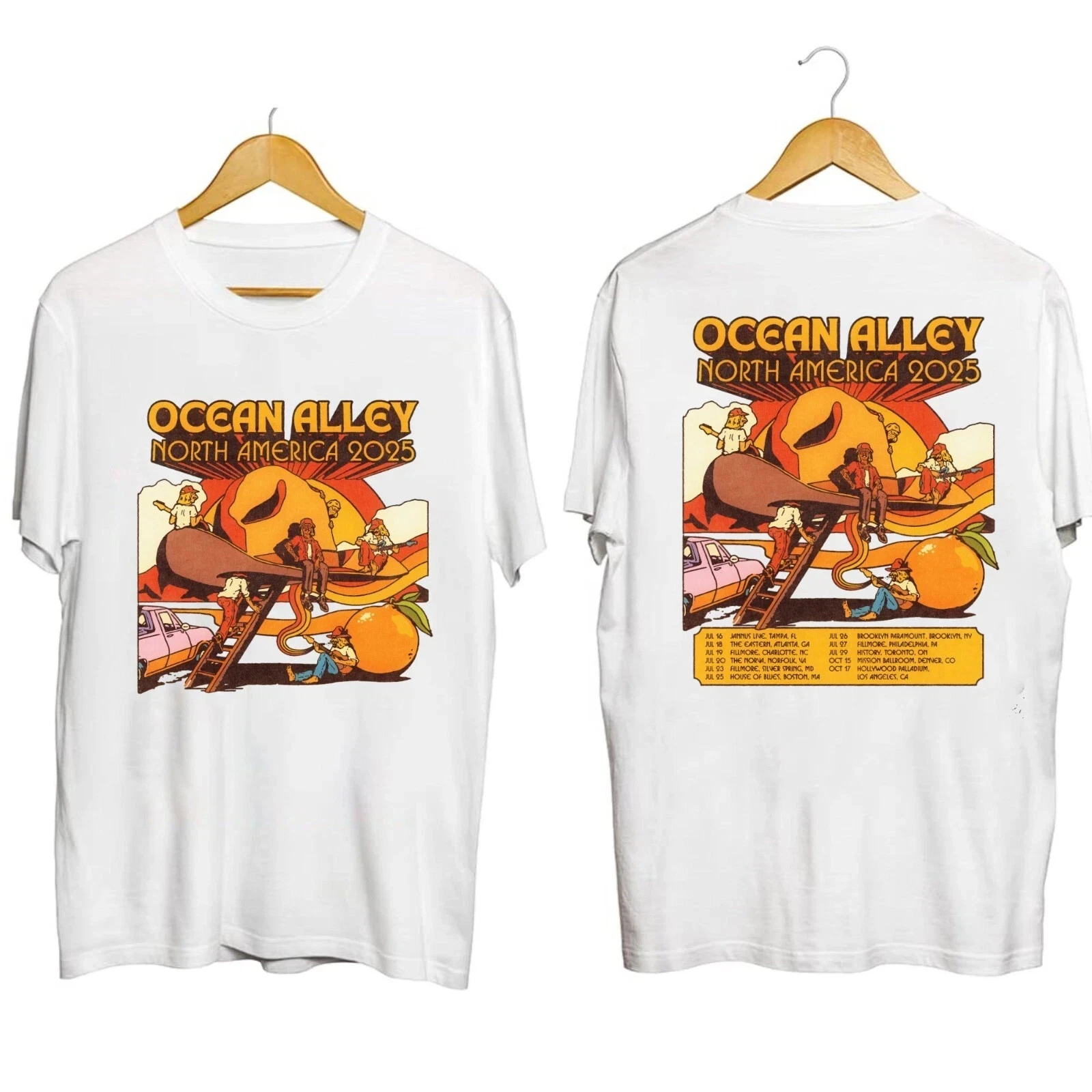Ocean Alley North America 2025 Tour T-Shirt