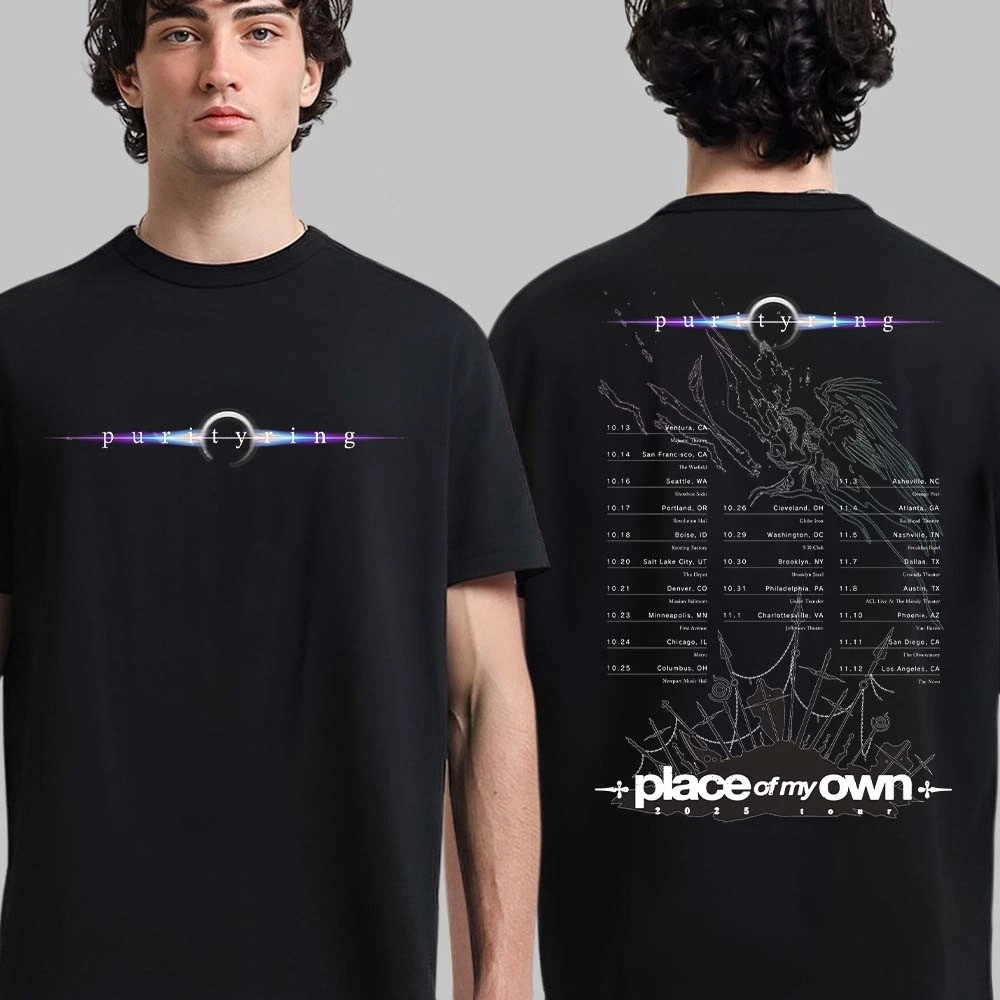Purityring Place Of My Own 2025 Tour Schedule Cities Dates Two Sided T-Shirt