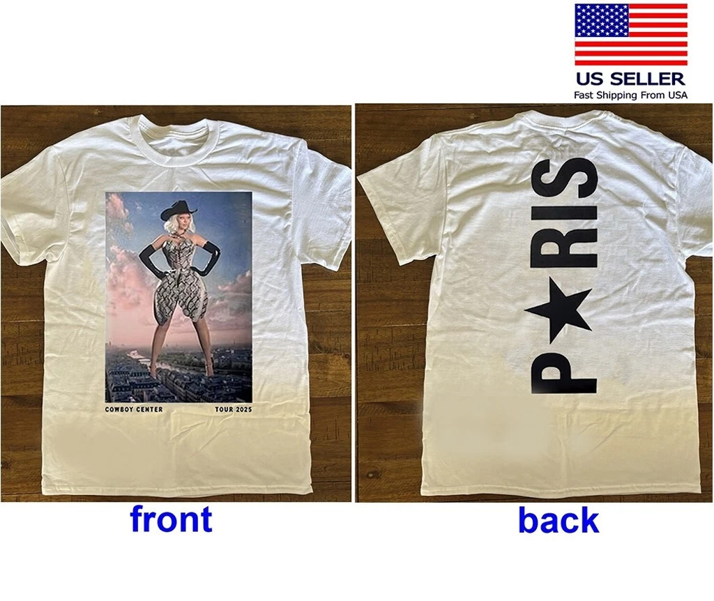 Stream Beyonc Merch Cowboy Carter 2025 Tour Paris Reprin Shirt