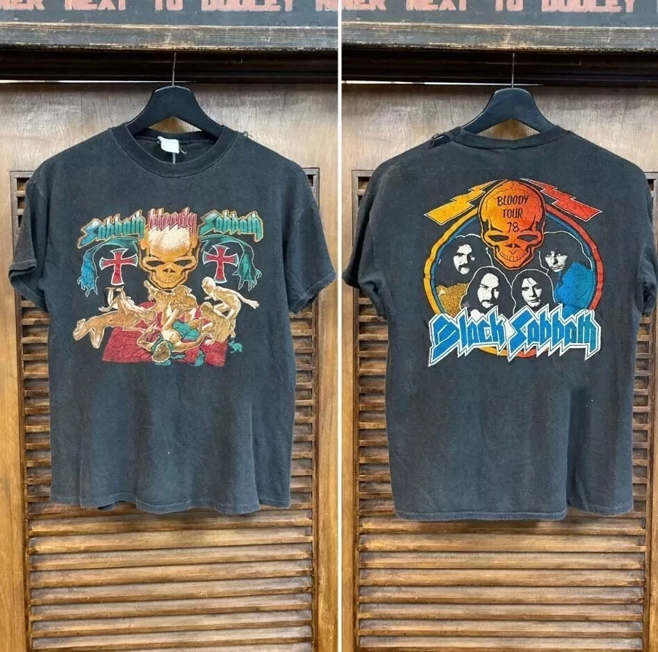 Black Sabbath Bloody Sabbath Tour 1978 2 Side T-Shirt