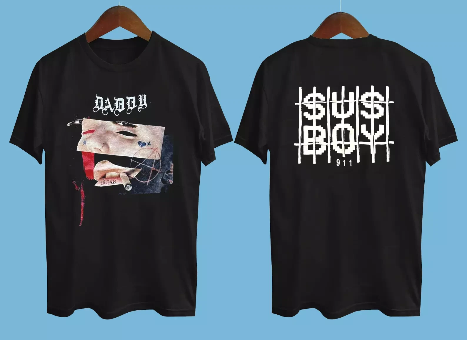 Rare Lil Peep - Sus Boy 2 Side Black All Size Unisex Shirt