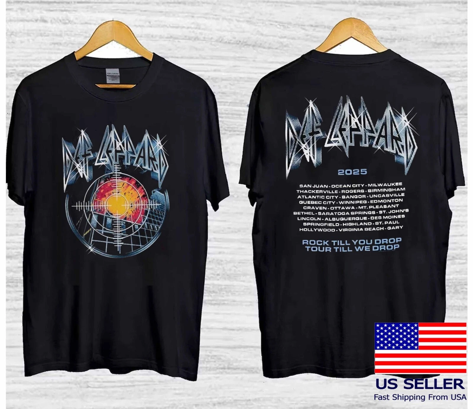 Def Leppard Pyromania Summer Tour 2025 Unisex T-Shirt