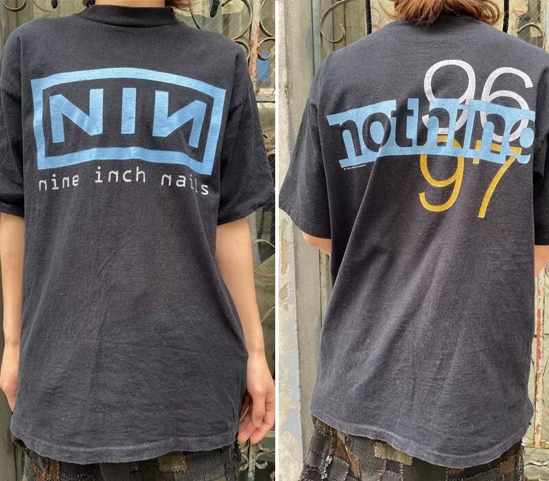 Nine Inch Nails Tour 96 97 Rare Design 2 Sided Black Shirt