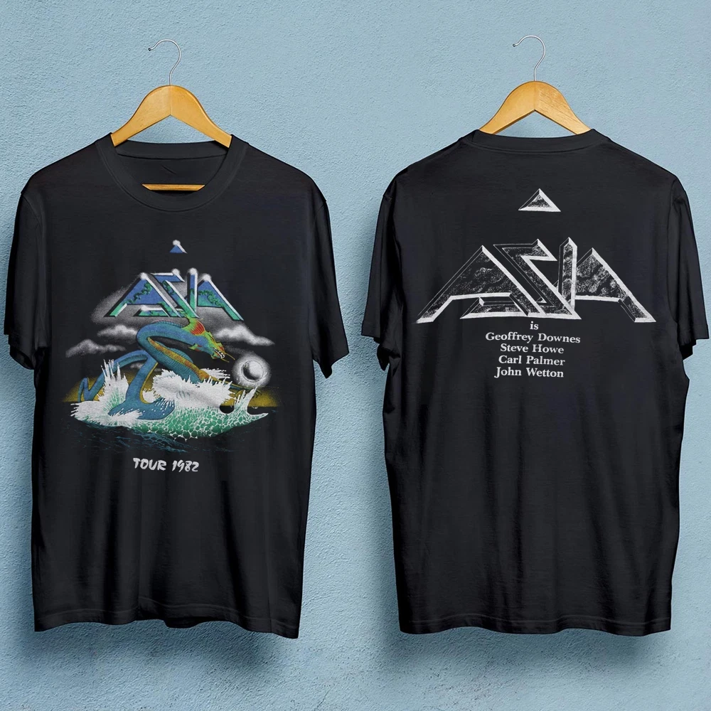Asia Band Tour Men T-Shirt Double-Sided Black Unisex