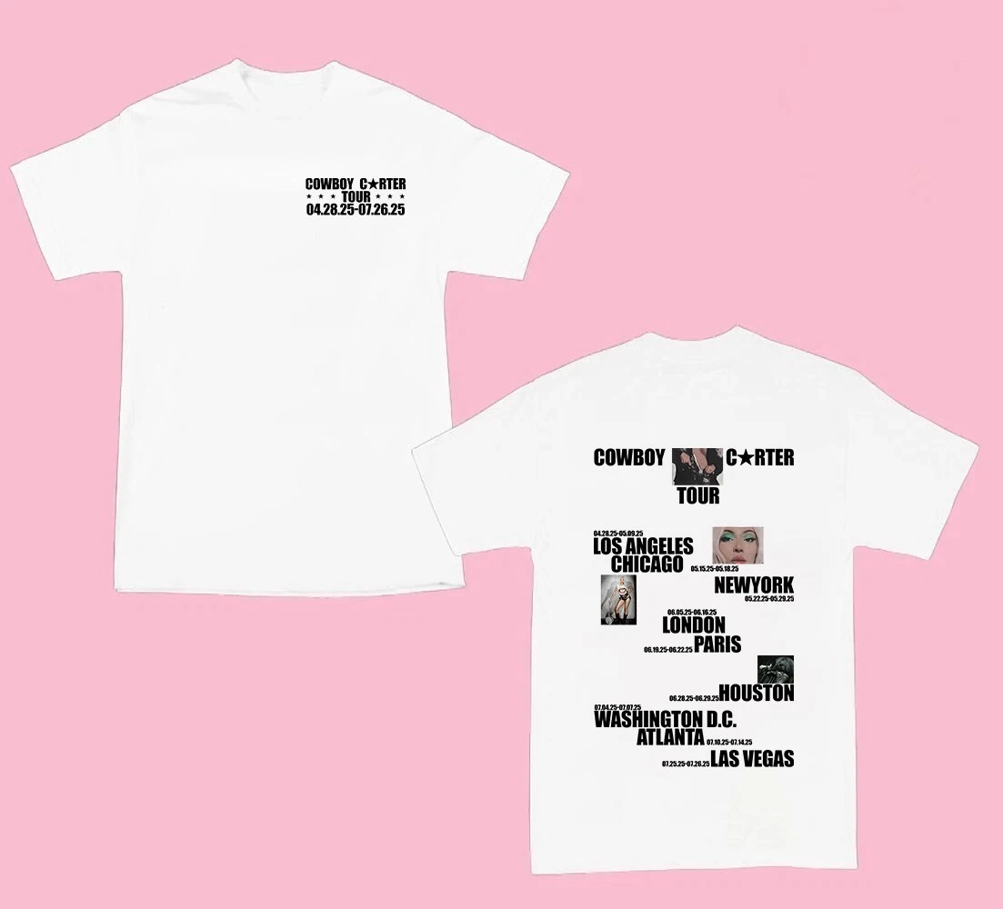 Beyonce Cowboy Carter Chicago Exclusive Tour 2025 T-Shirt