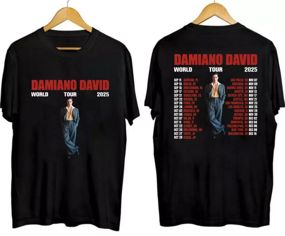 Damiano David World Tour 2025 Shirt