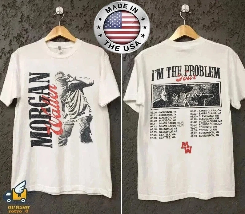 Morgan Wallen IM The Problem Houston Texas Tour Concert Reprint T-Shirt