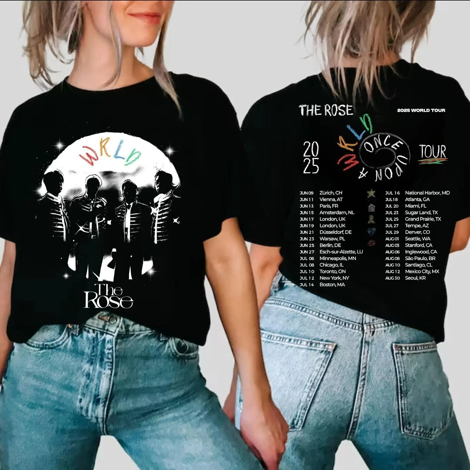 The Rose Once Upon A Wrld World Tour 2025 T-Shirt
