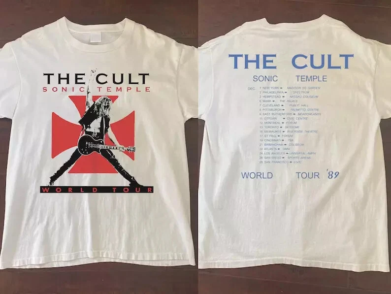 The Cult Sonic Temple World Tour 89 T-Shirt