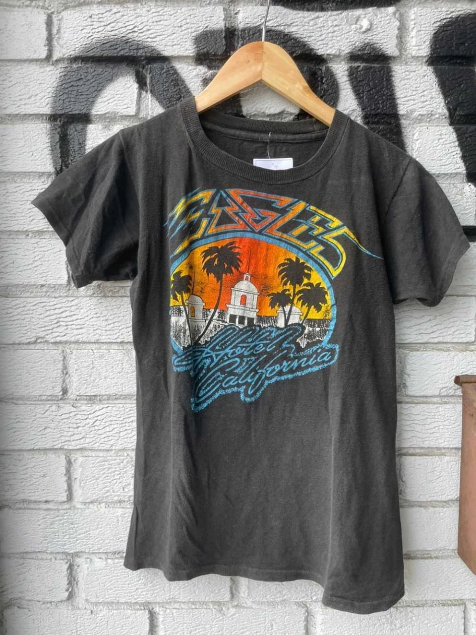 Vintage 80S Hotel California Eagles Shirt, Rock Band Shirt