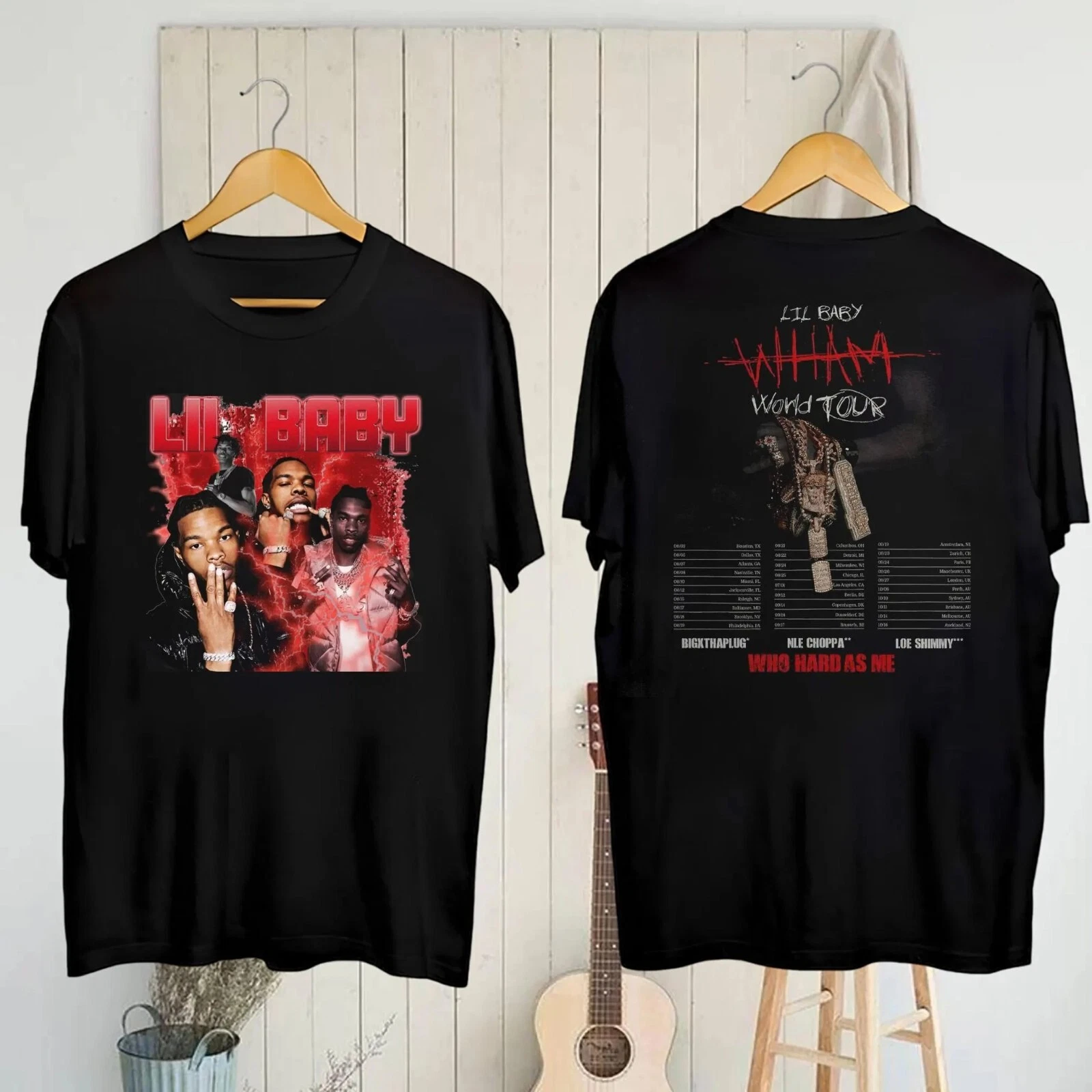 Lil Baby Wham World Tour 2025 T-Shirt Official Concert Merch Gift For Fans