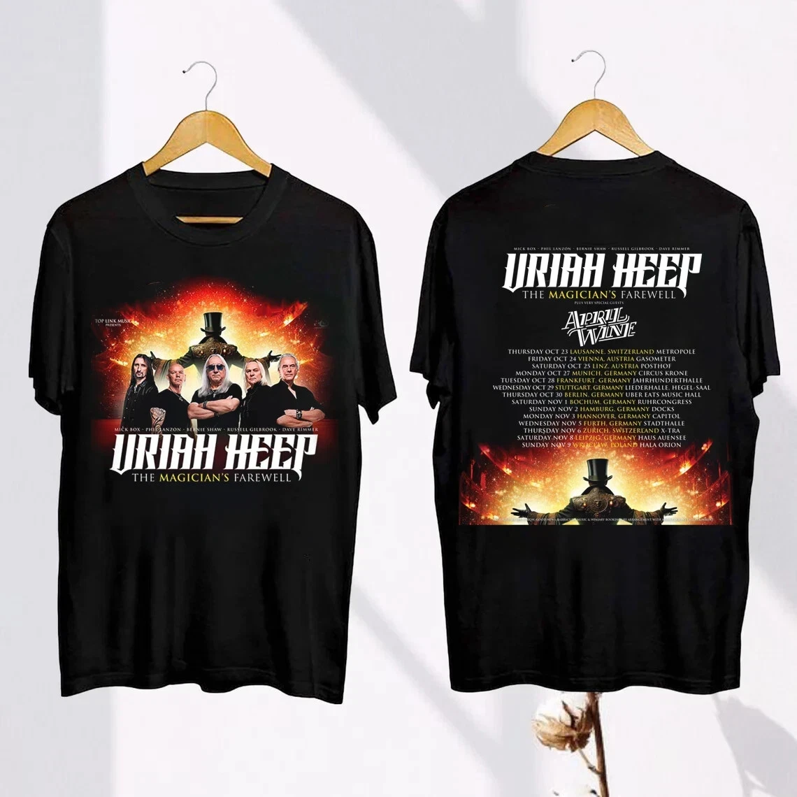 Uriah Heep 2025 Tour 2-Sides T-Shirt
