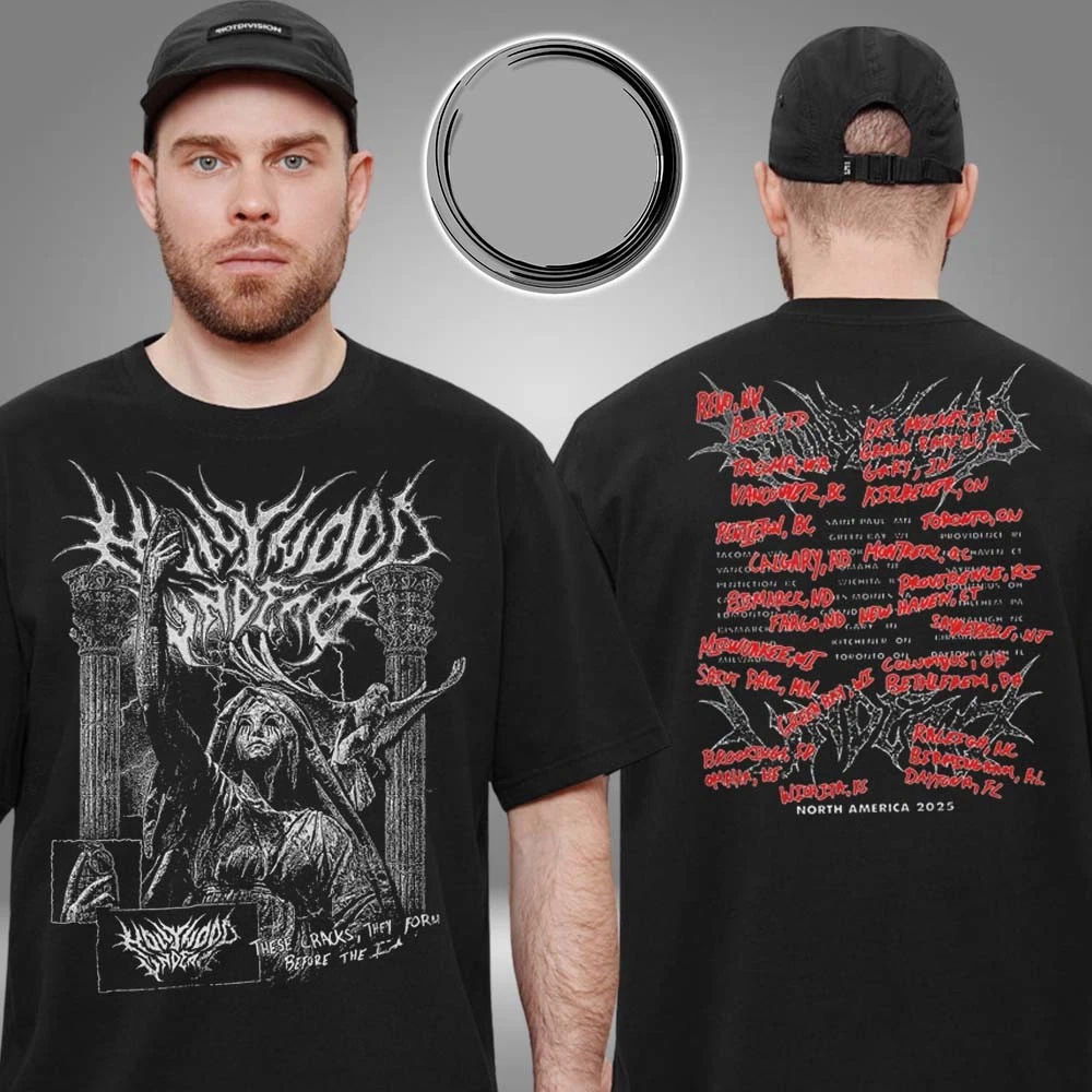 Hollywood Undead Metal Logo 2025 Tour Two Sided Unisex T-Shirt