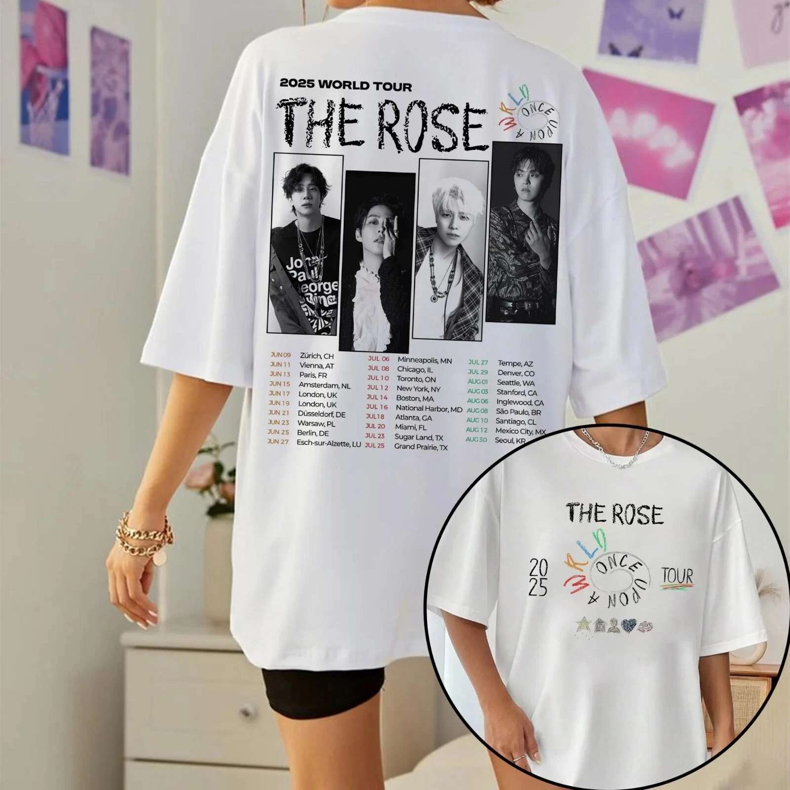 The Rose Once Upon A Wrld World Tour 2025 T-Shirt
