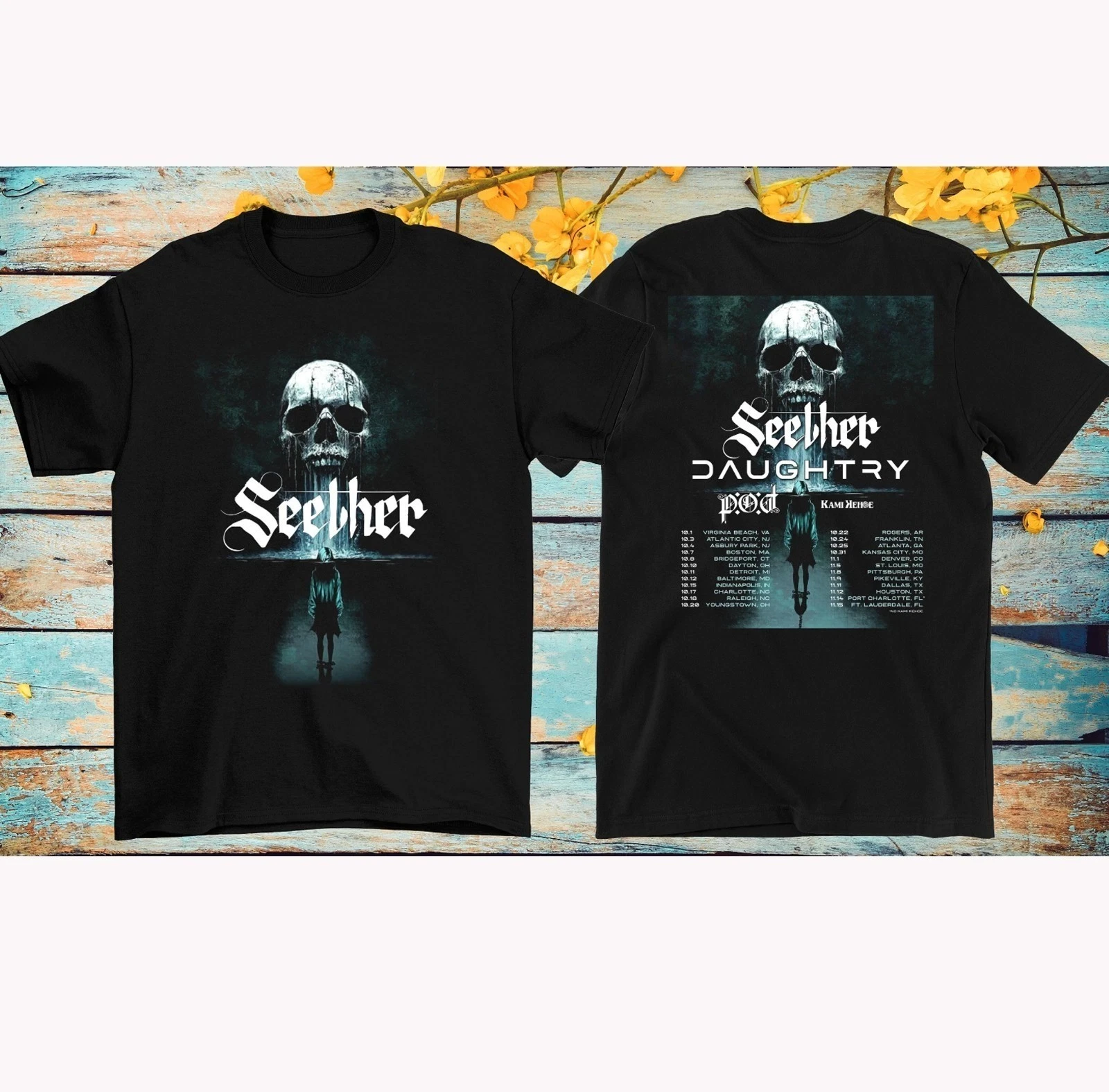 Seether Daughtry Map Out Fall 2025 Tour Shirt