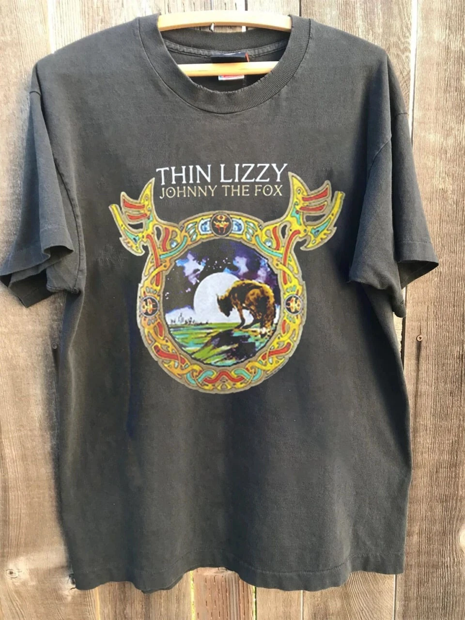 Thin Lizzy Johnny The Fox T-Shirt Chacoal Color Reprint