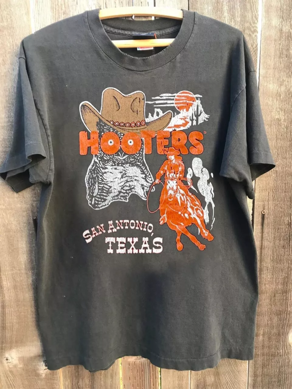 Hooters Cowboy Rare Design Charcoal Unisex Shirt