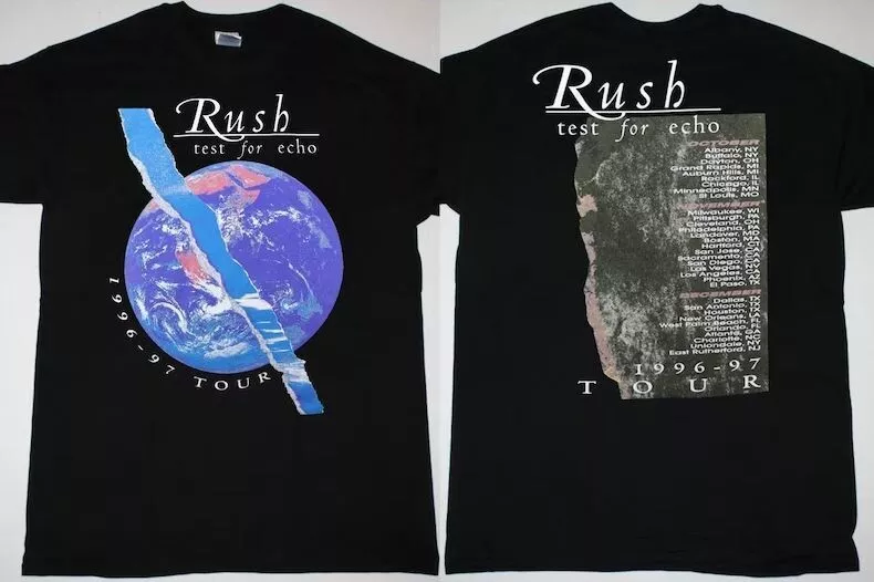 Rush Test For Echo 1996-97 Tour T-Shirt