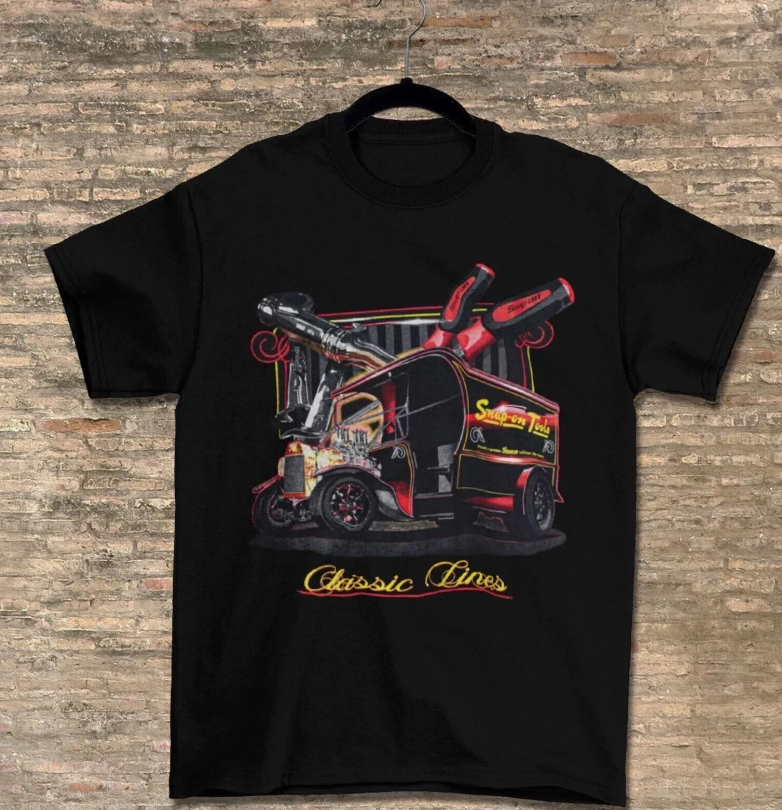 Snap On Tools Classic Lines Graphic Crewneck Unisex T-Shirt