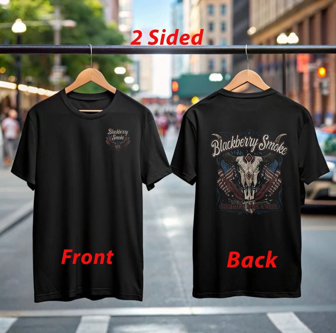 Blackberry Smoke Tour 2025 T-Shirt Official Concert Merch Southern Rock Fan Shirt