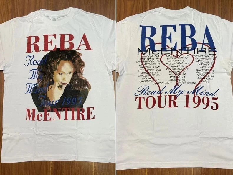 Reba Mcentire Read My Mind 1995 Tour T-Shirt