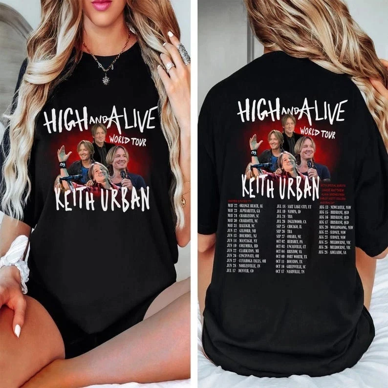 High And Alive Tour 2025 Shirt, Keith Urban 2025 Concert