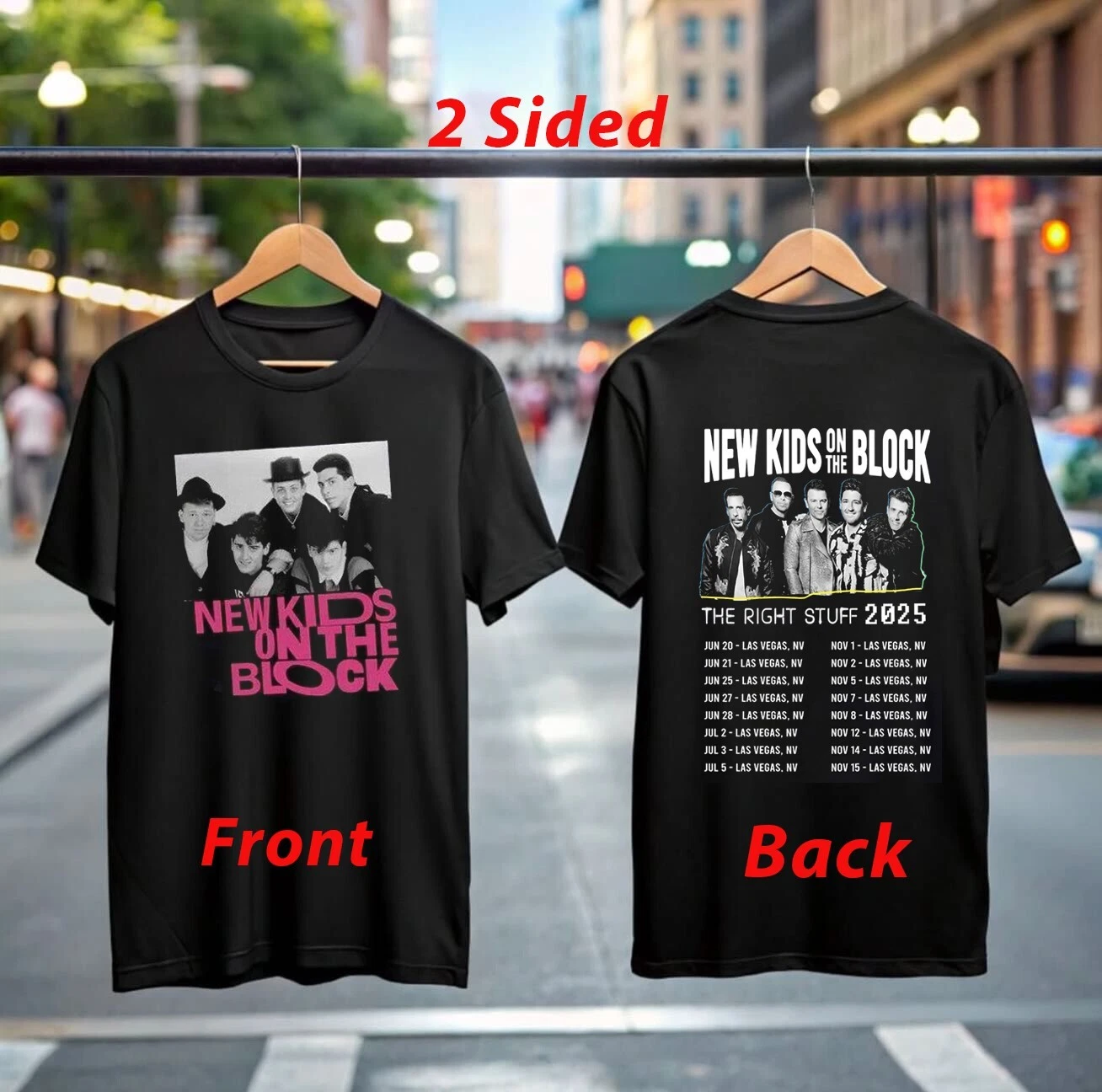 New Kids On The Block The Right Stuff Tour 2025 T-Shirt