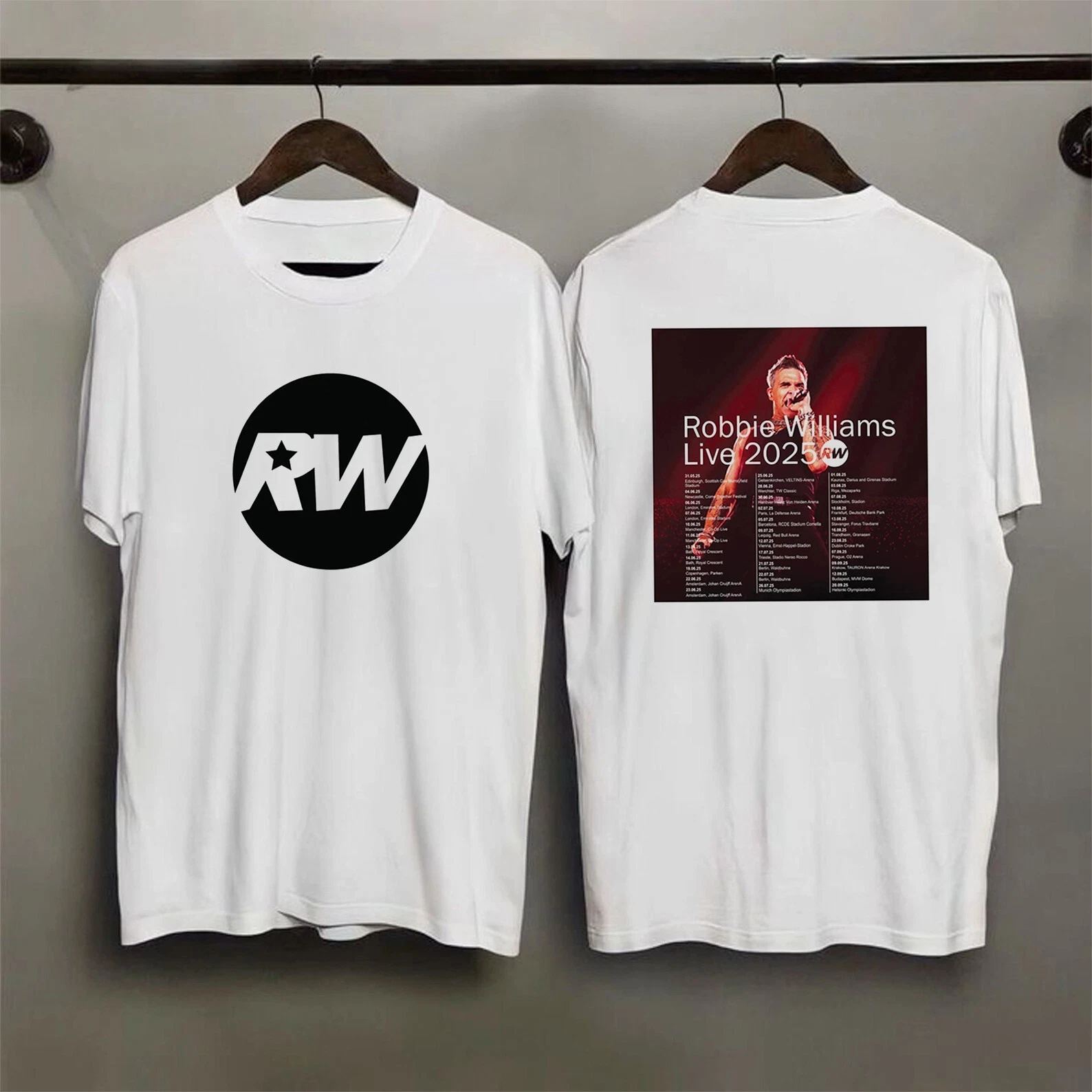 Robbie Williams Xxv Tour 2025 T-Shirt Concert Shirt Gift For Men British Pop