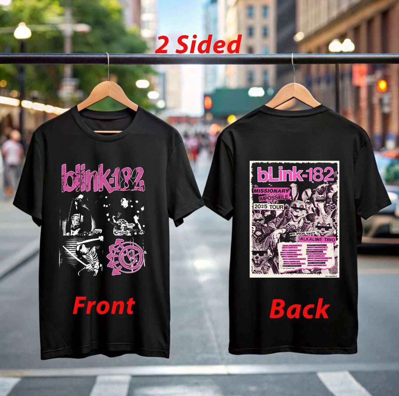 Blink-182 Missionary Impossible Tour 2025 T-Shirt