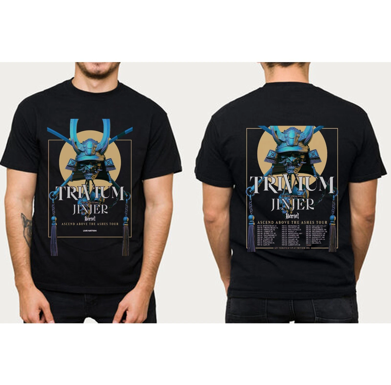 Trivium Ascend Above The Ashes Tour 2025 North America Tour Shirt