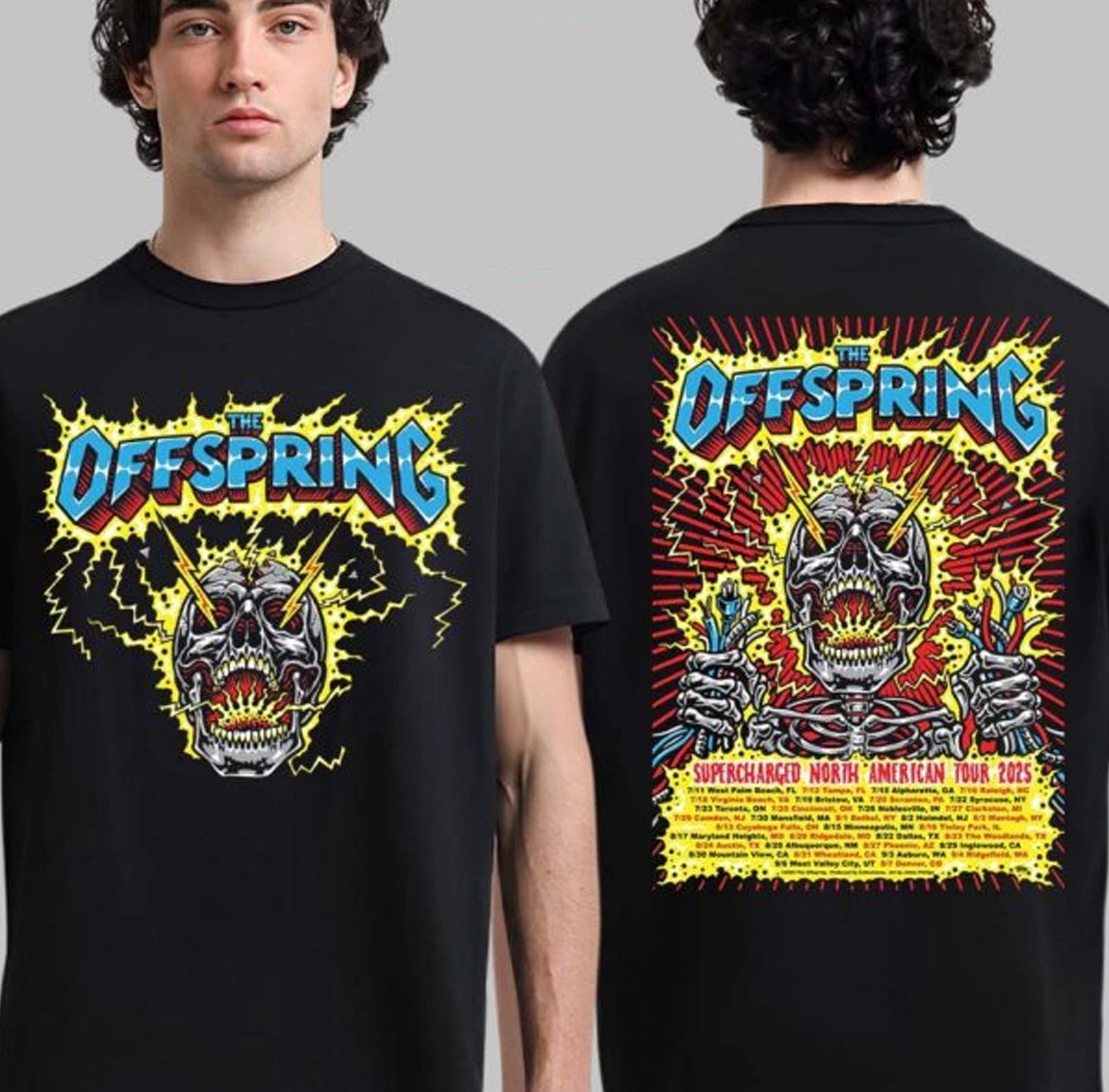 The Offspring Supercharged Worldwide North American Tour 2025 Shirt