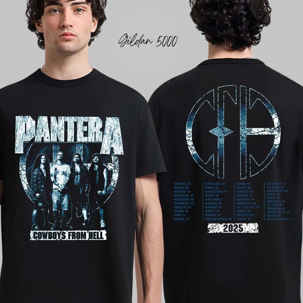 The Heavies Tour Of The Summer 2025 Cowboys From Hell Two Sided T-Shirt