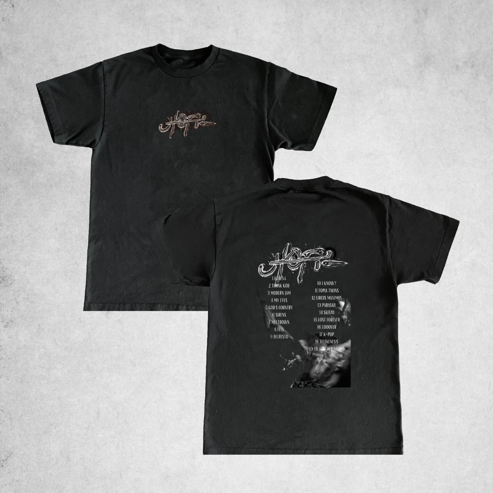 Travis Scott Utopia Tracklist T-Shirt