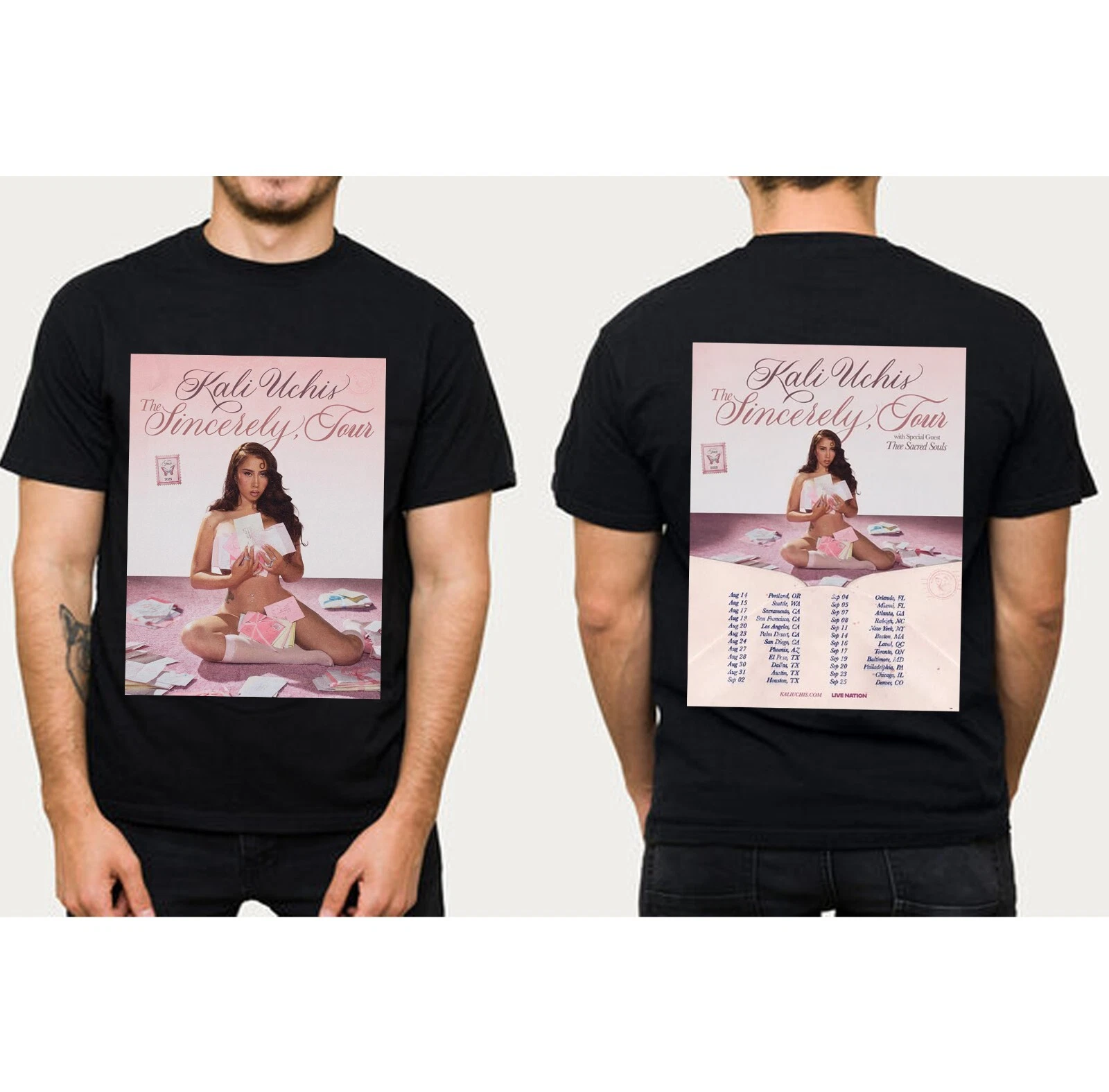 Kali Uchis Announces The Sincerely Tour 2025 Shirt