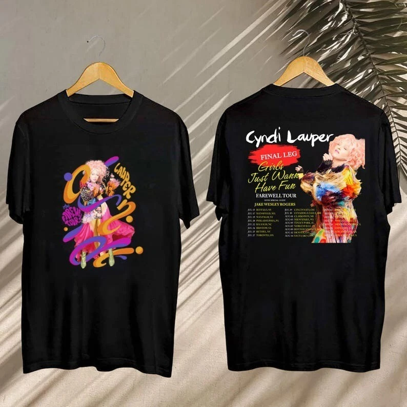 Cyndi Lauper Girl Just Wanna Have Fun Farewell Tour 2025 T-Shirt