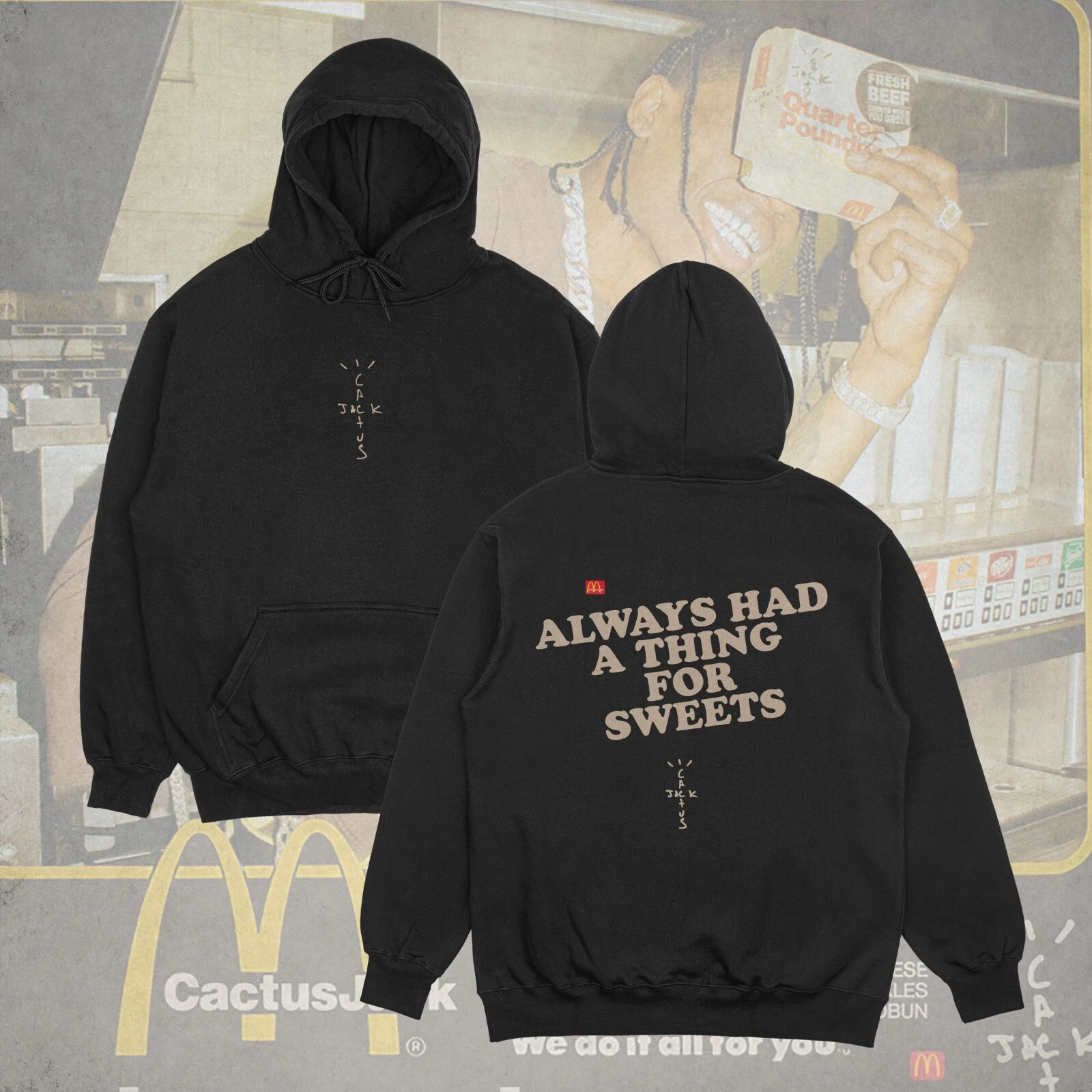 Travis Scott "Always Had A Thing For Sweets" Hoodie, Cactus Jack Merch, Unisex