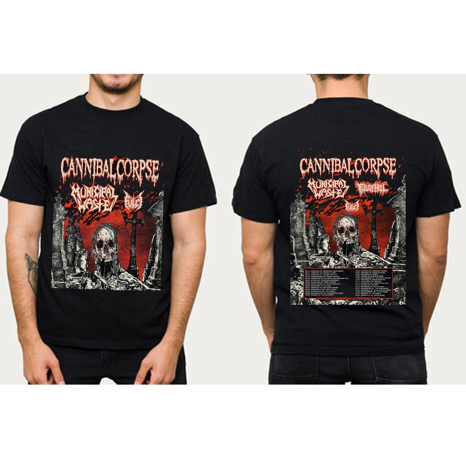 Cannibal Corpse North American Tour 2025 Shirt