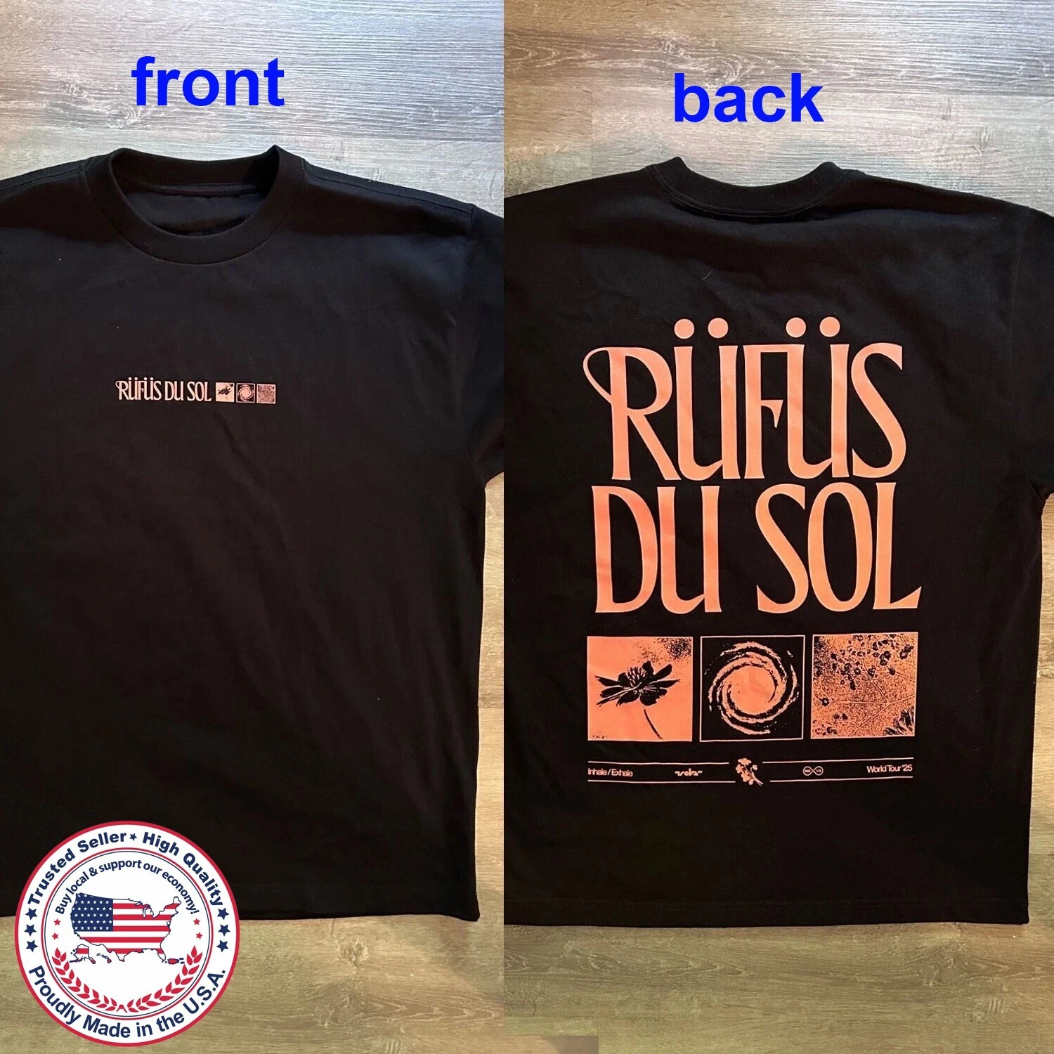 Rufus Du Sol 2025 Concert Reprin Shirt Reprint