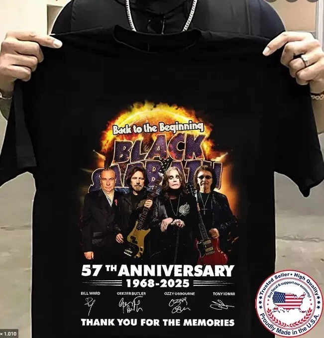Black Sabbath Band Back To The Beginning 2025 T-Shirt
