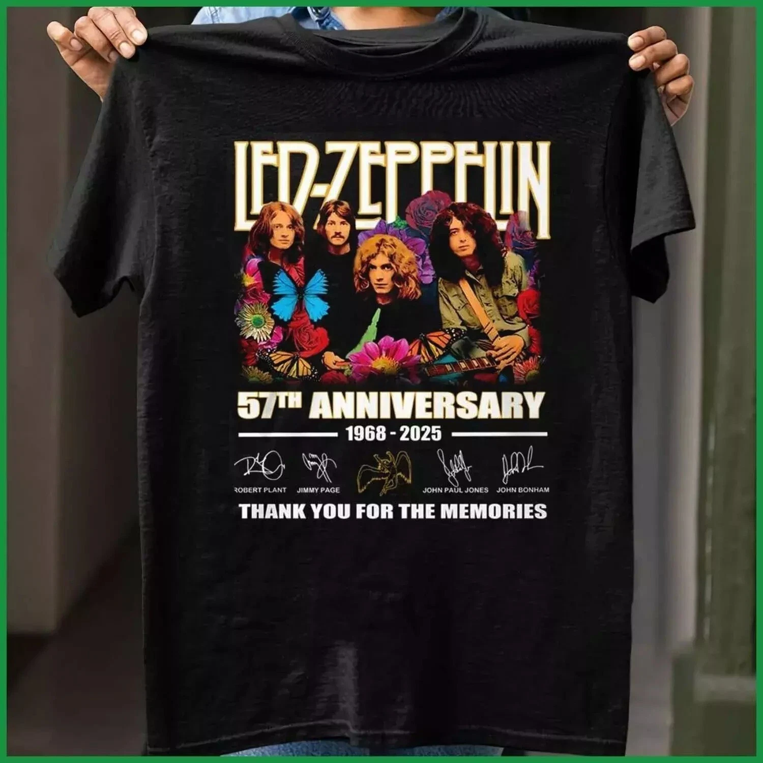 Led Zeppelin 57Th Anniversary 1968-2025 Shirt