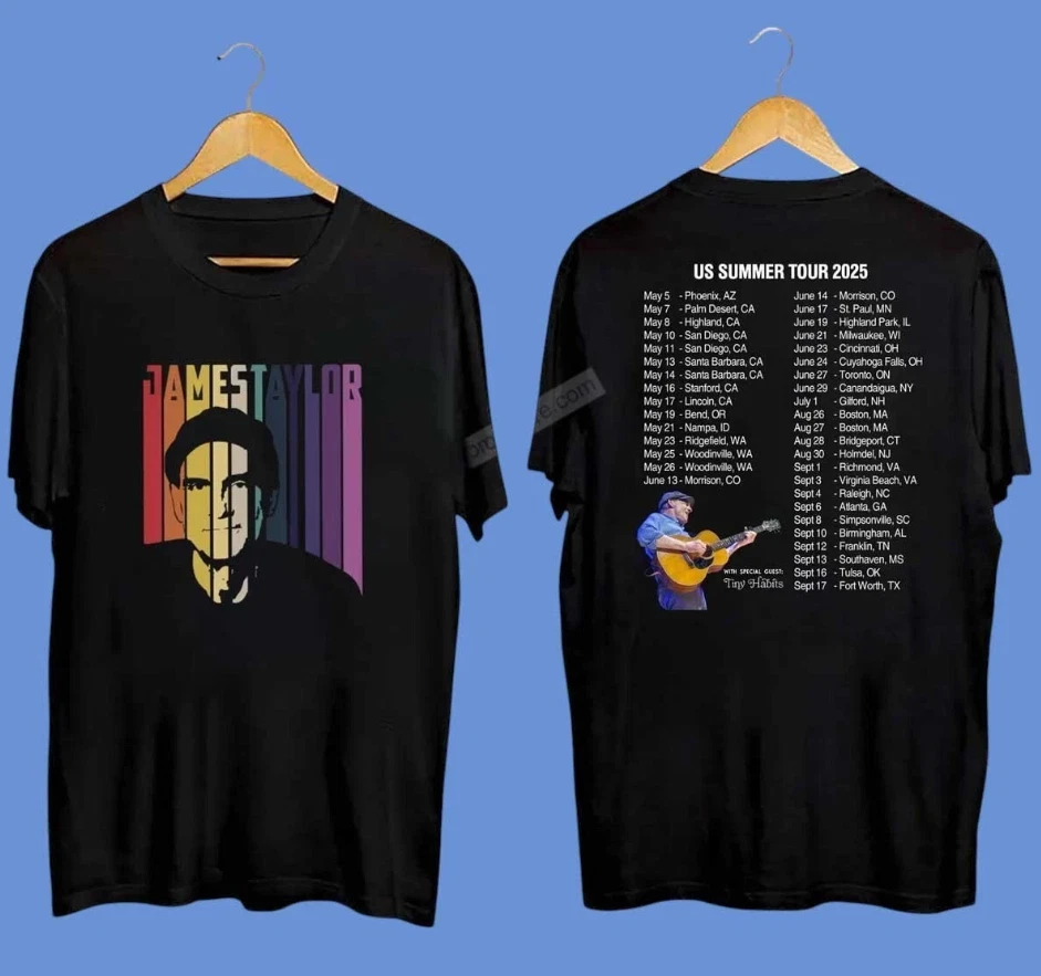 James Taylor Us Summer Tour 2025 T-Shirt