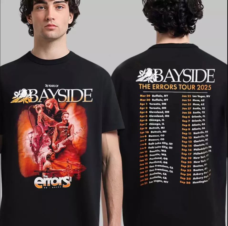 Bayside The Errors Tour 2025 T-Shirt